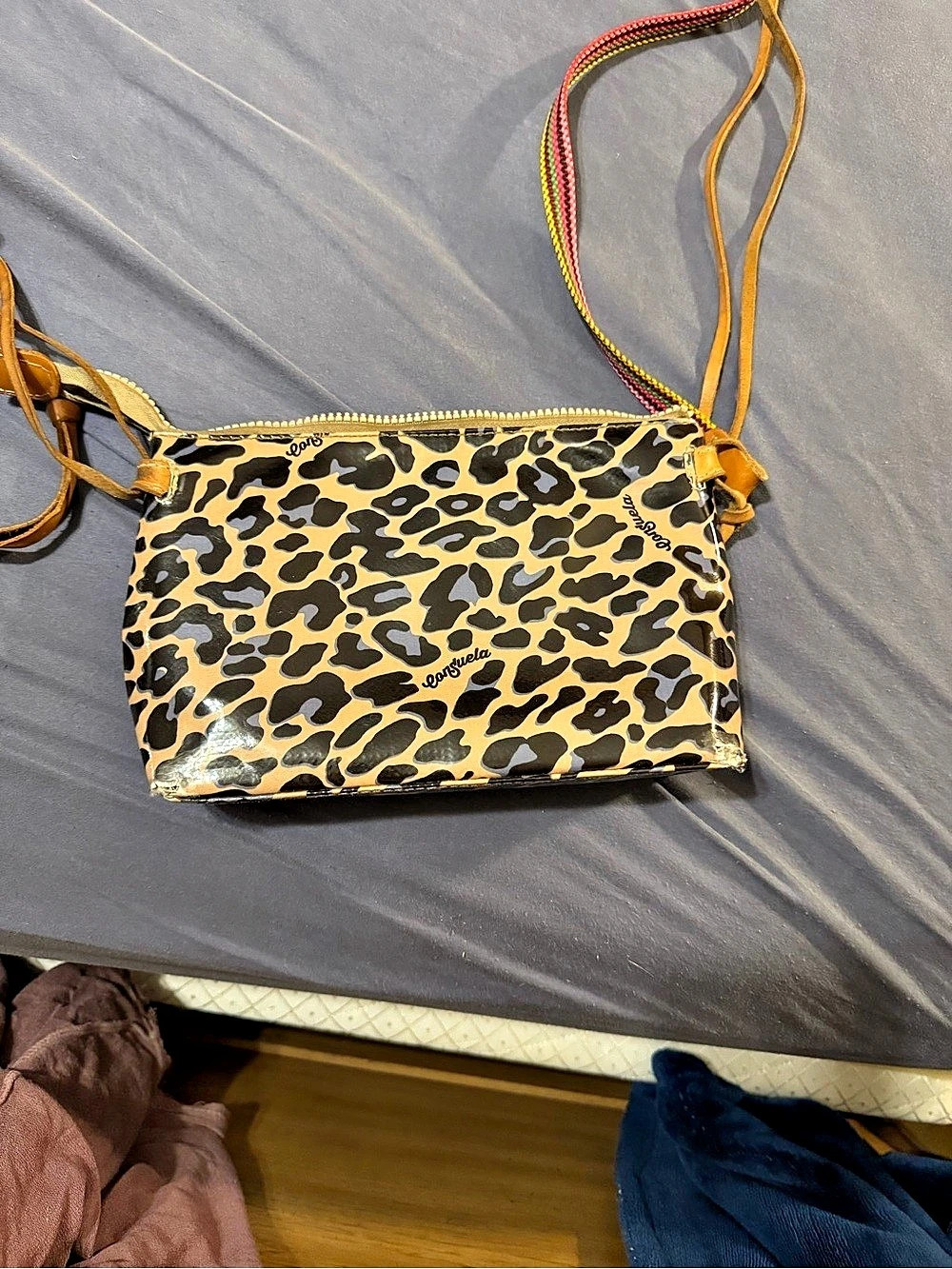 Consuela Mona Downtown Crossbody Leopard Print Bag